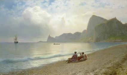 Sur la plage (1884)